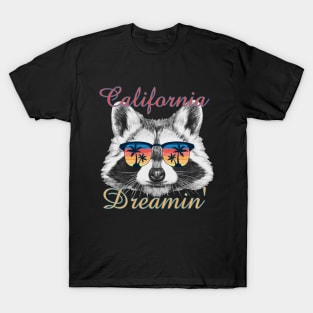 Raccoon California Dreamin’ T-Shirt